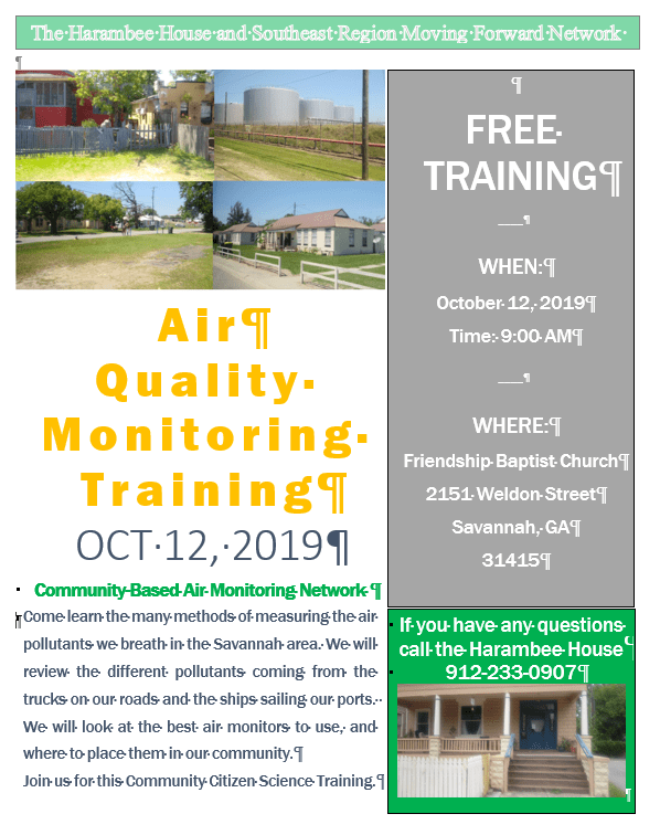 Air Quality Monitoring Training